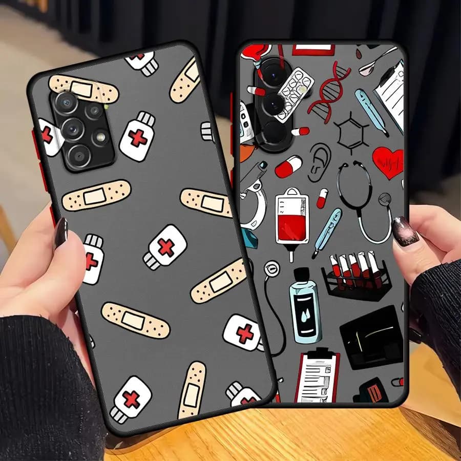 Cool Nurse Medicine Case for Samsung Galaxy A14 A23 A53 A52S A72 A16 A15 A56 A55 A34 A36 A54 A35 A17 A52 A73 A33 Phone Cover