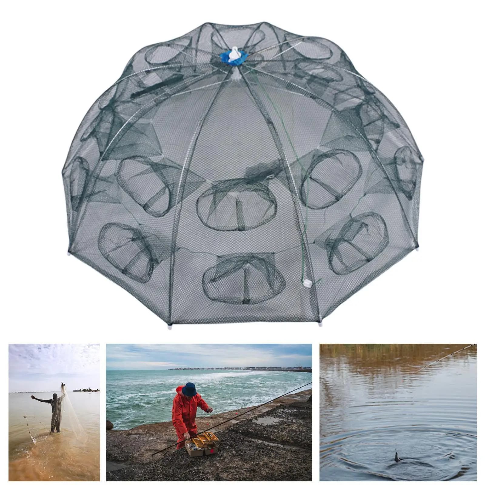 Fishing Net Fishing Cage Semi-automatic Folding Fishing Accessories Practical