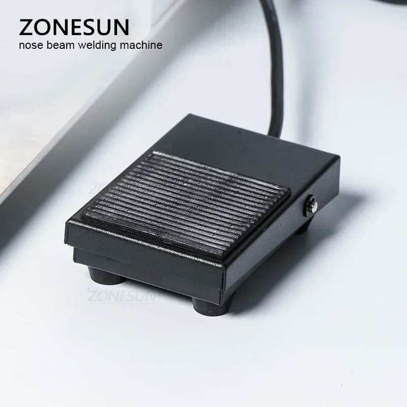 ZONESUN N95 Maschera Naso Ponte Linea Legatrice Semi-automatica Hot Melt Striscia di Alluminio Saldatrice Maschera Che Fa Macchina
