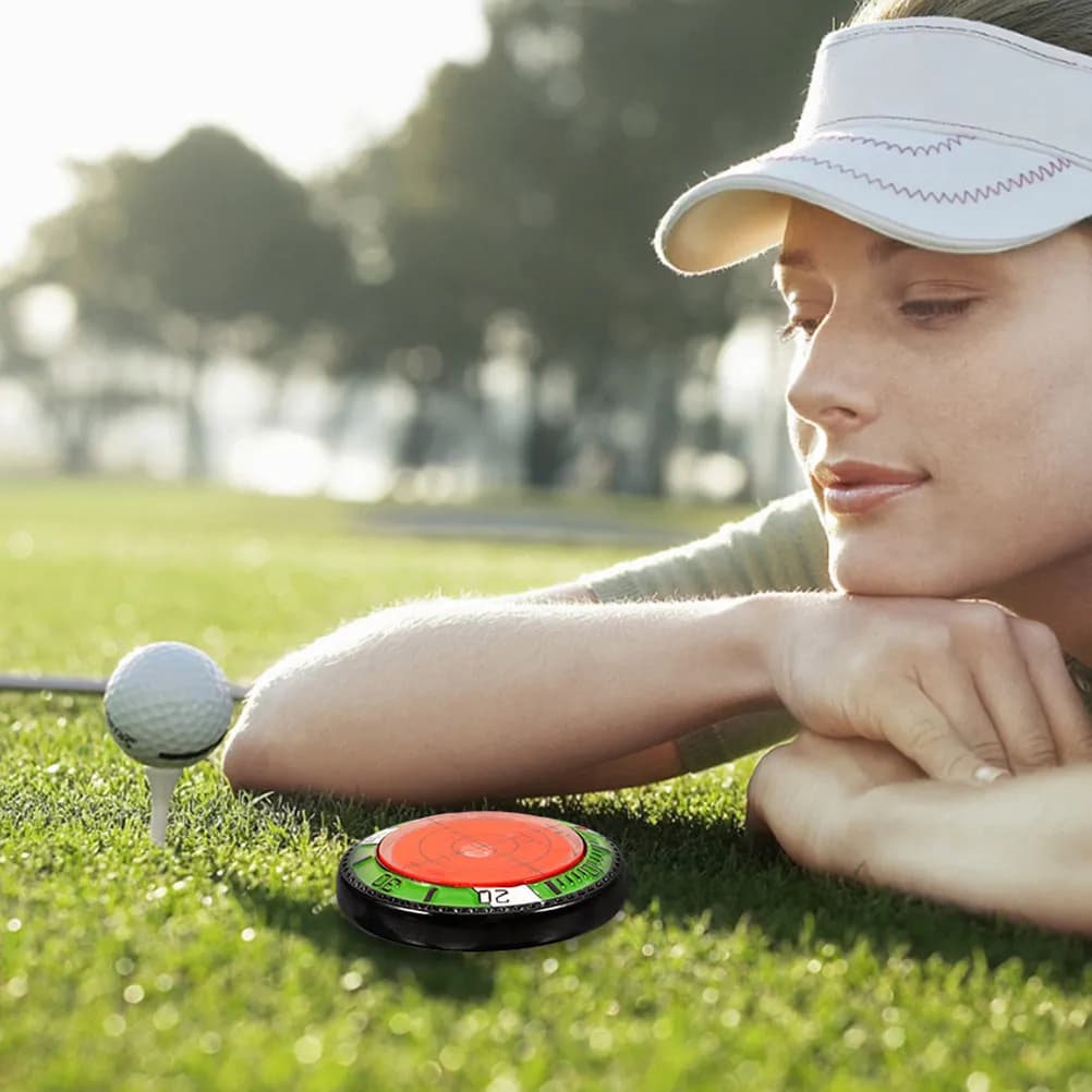 2 Pezzi Marcatore per Palline da Golf in Robusto Materiale ABS, Facile da Inserire nel Terreno, Basso Attrito, Traiettoria Stabile, Accessori per Marcatura e Posizionamento Palline