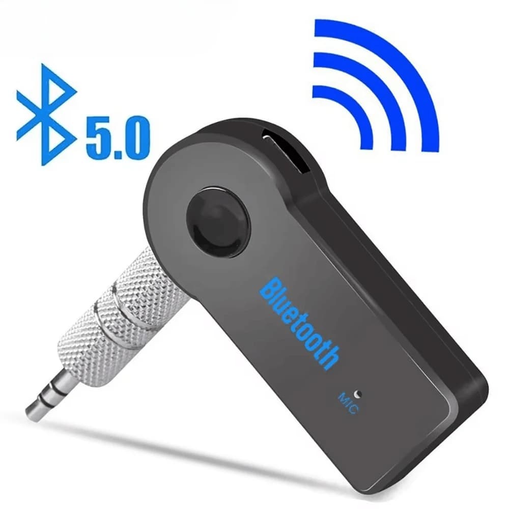 Adattatore ricetrasmettitore Bluetooth wireless con jack da 3,5 mm, ricevitore Bluetooth 5.0 per auto, kit per auto, musica, audio, Aux, A2dp, ricevitore per auricolari