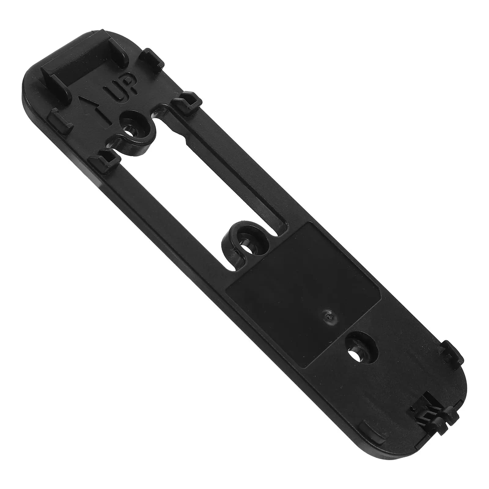 Video Doorbell Bottom Plate Black 4.99x1.53 Inch Anti-Theft Mounting Bracket Replacement Backplate for Door Security