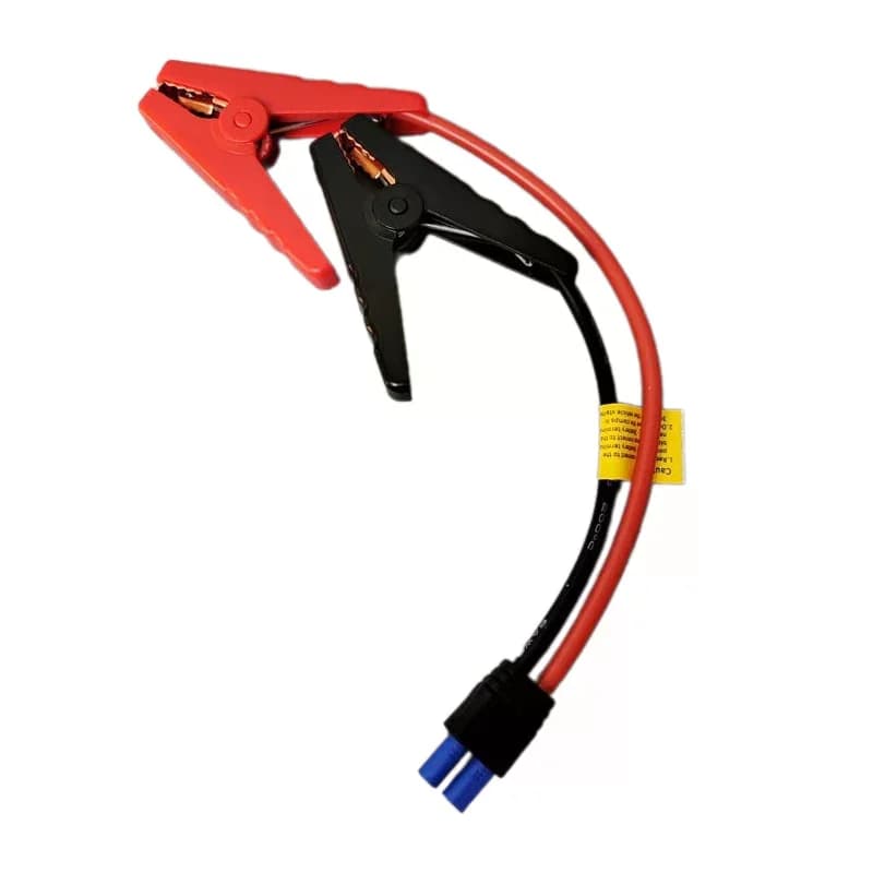 1 Unità di Avviatore di Emergenza per Auto con Clip a Coccodrillo e Connettore EC5 per Automobili 12V