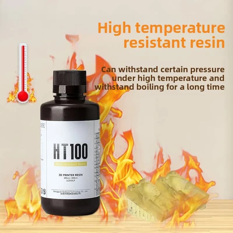 1KG High Temperature Resistant UV Photopolymer Resin, for LCD & DLP 3D Printer, Jewelry and Electronic Model Making