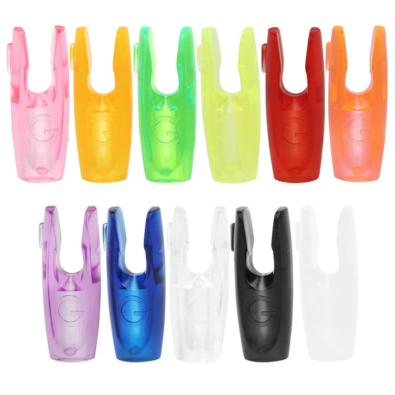 50 pz Perno Per Tiro Con Arco In Plastica Tiro Alette Frecce In Carbonio Spille Nocks per Arco Compound Tiro Con Arco Da Caccia Tiro Al Bersaglio Accessori