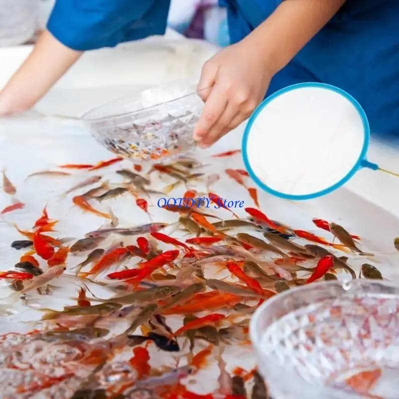 367A Rete per pesci d'acquario da 5 pezzi, maglia fine da 4 pollici, per pesca piccoli pesci e gamberetti