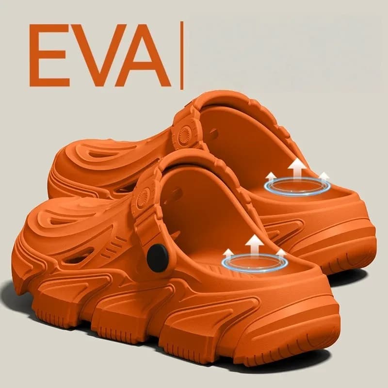 Men's Spring Summer Comfortable Casual Soft Thick Sole Indoor Home Outdoor Vacation Versatile EVA Clogs