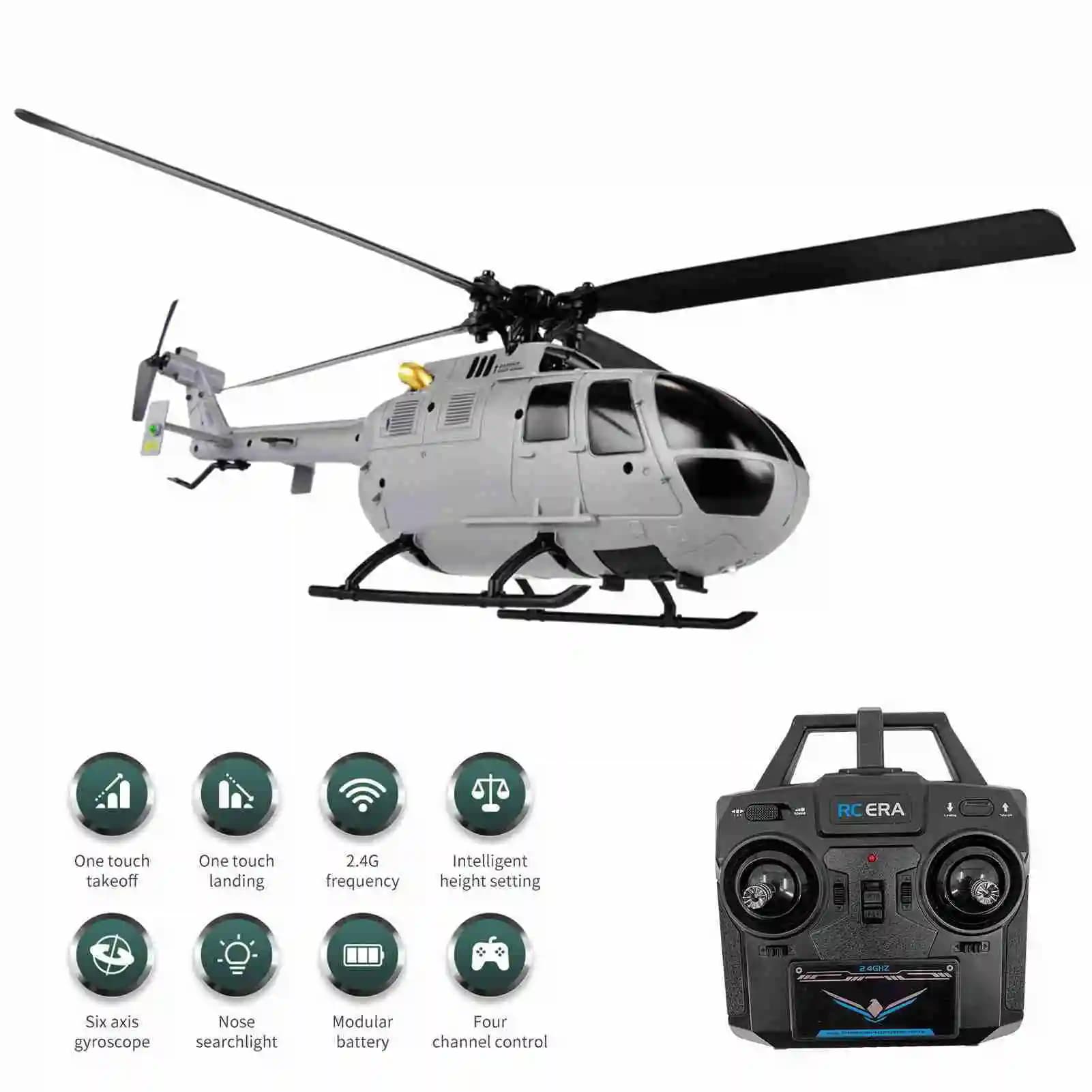 NEW RC Helicopter, Aeroplano RC Monopala Senza Aileron, Stabilization Gyroscopic 6 Axis, RC Toy with Maintenance Altitude