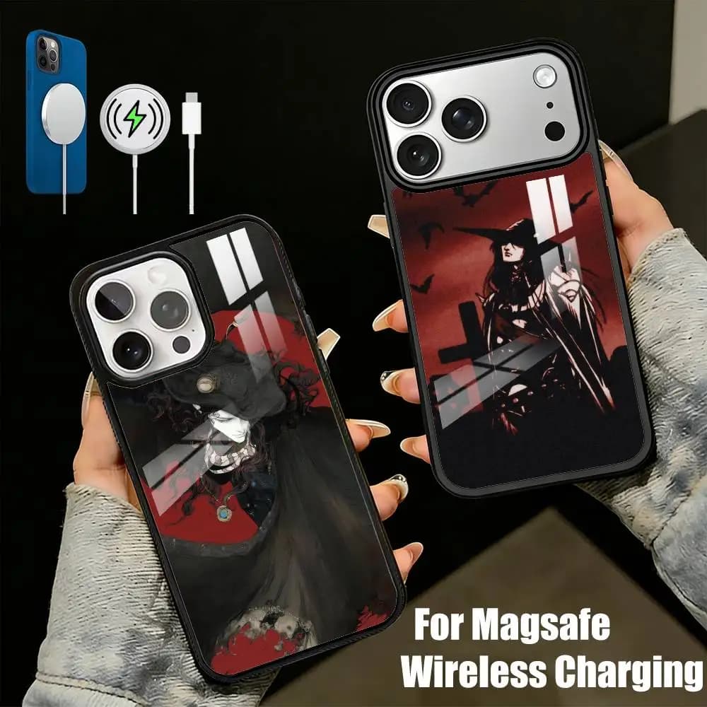 Cover per iPhone D Blood-lust V-Vampire HunterS per iPhone 17, 16, 15, 14, 13 Plus, Pro Max, magnetica per ricarica wireless MagSafe