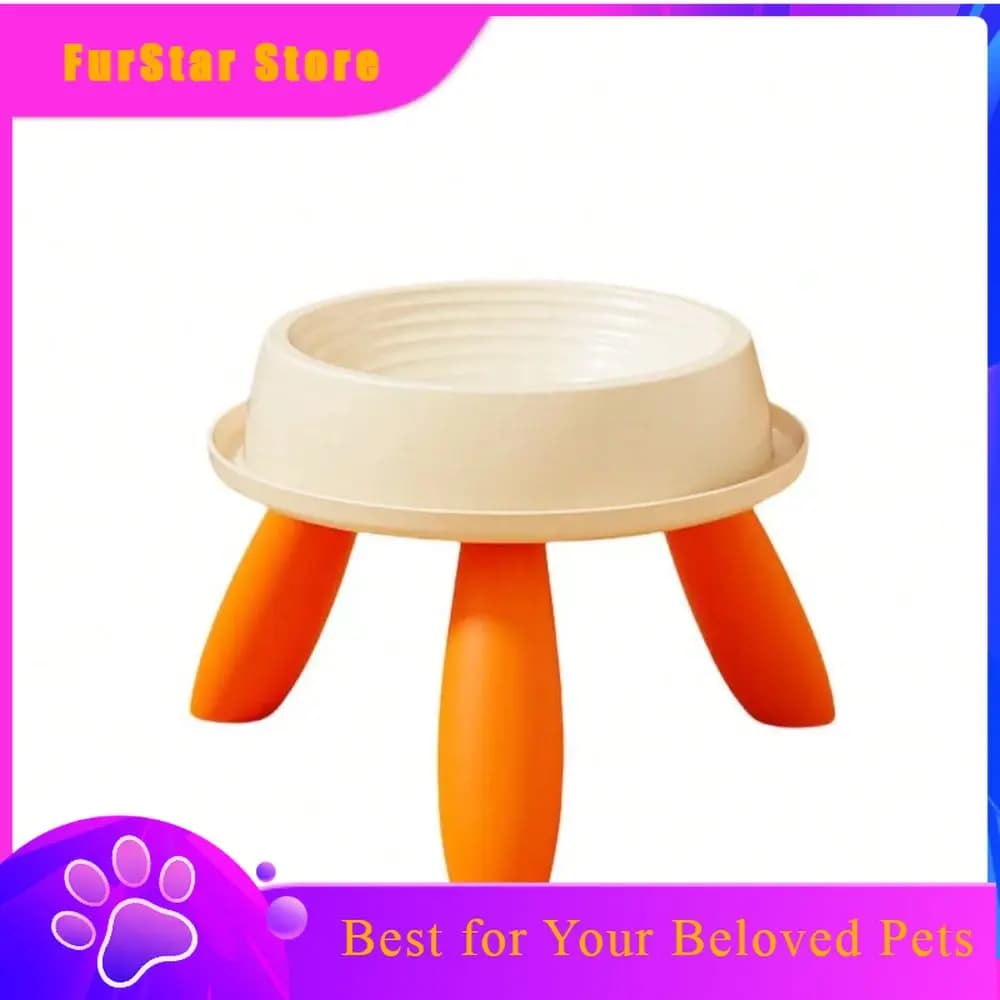 FurStarJoint Care Raised Pet Feeder AntiSlip Ergonomic Bowl With Weighted Base SpillProof Design For Cat Dog Food Bowl