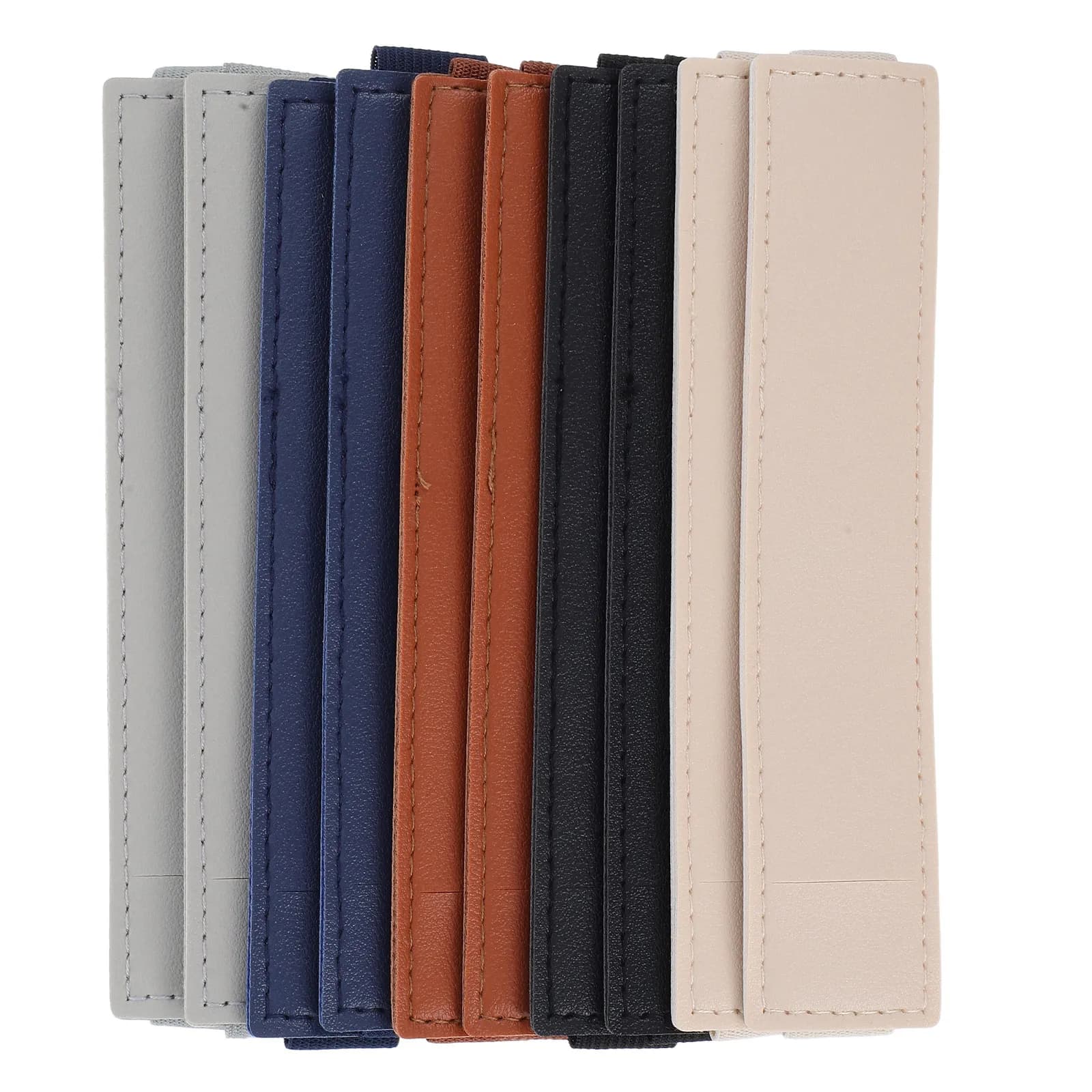 10 Pezzi Portapenne Elastico in PU con Fascia Regolabile per Quaderni, Diari, Agende, Raccoglitori, Astuccio per Matite da Scuola e Ufficio
