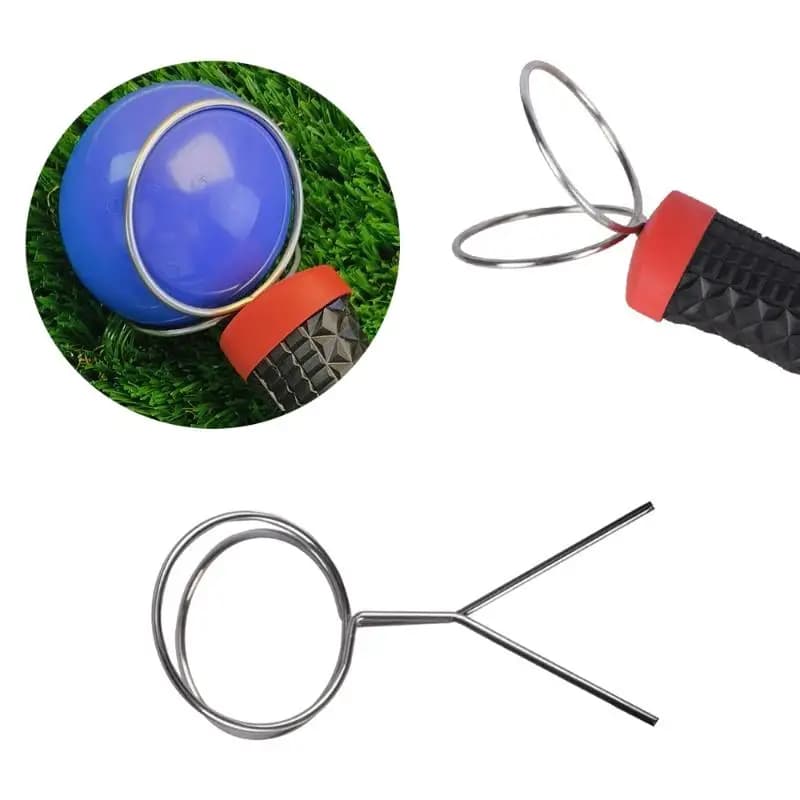 【W】1 Pezzo Pinza Metallica a Spirale per Palline da Golf, Raccoglitore di Palline da 60mm, Strumento per Recupero Palline da Golf per la Pratica