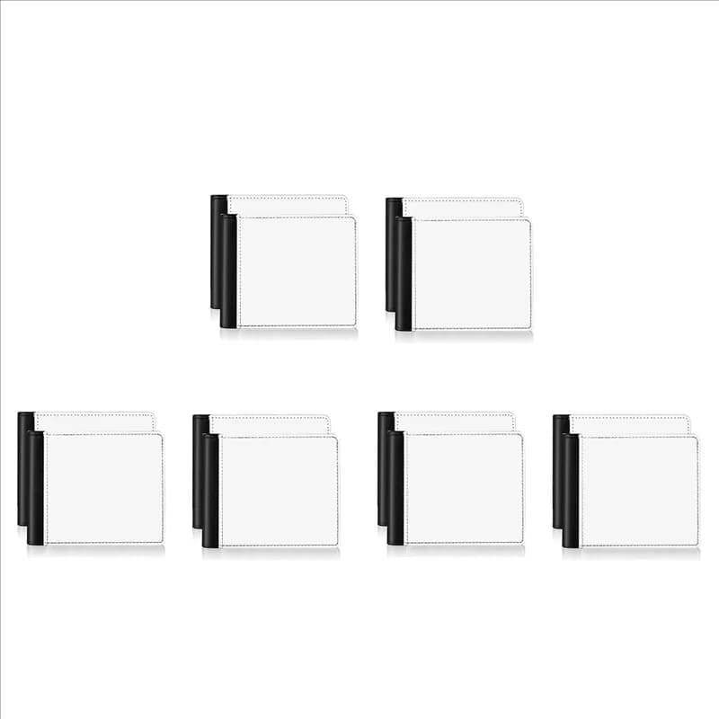 ABIJ-12Pack Portafoglio per sublimazione Portafogli per sublimazione con trasferimento di calore vuoto in pelle Banca per uomo Regalo per viaggi in ufficio