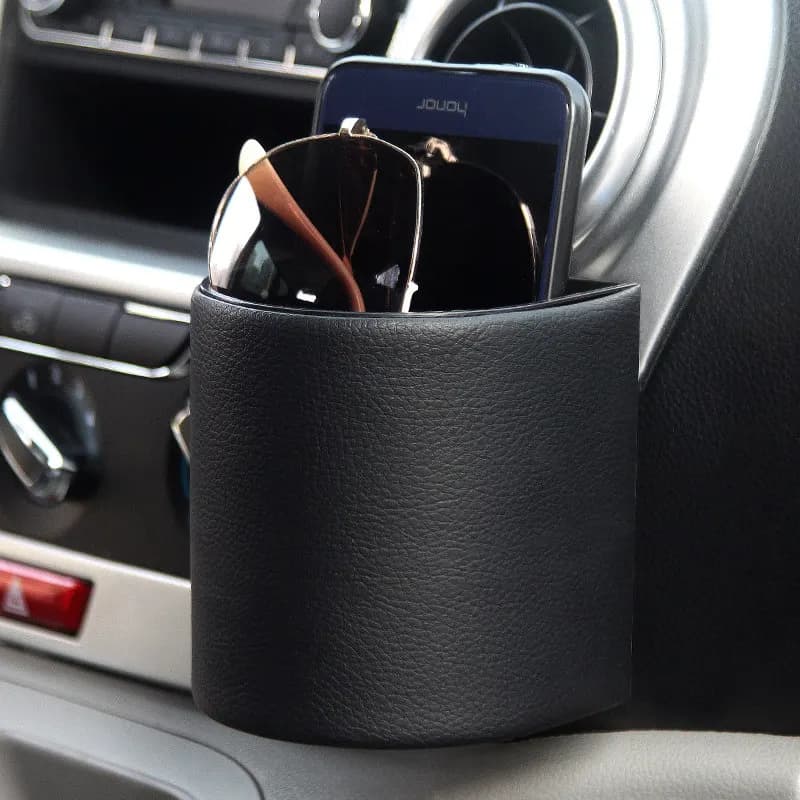 Car trend storage box Car supplies Storage bucket Car cup holder Mobile phone bag Hanging bag Cab storage box