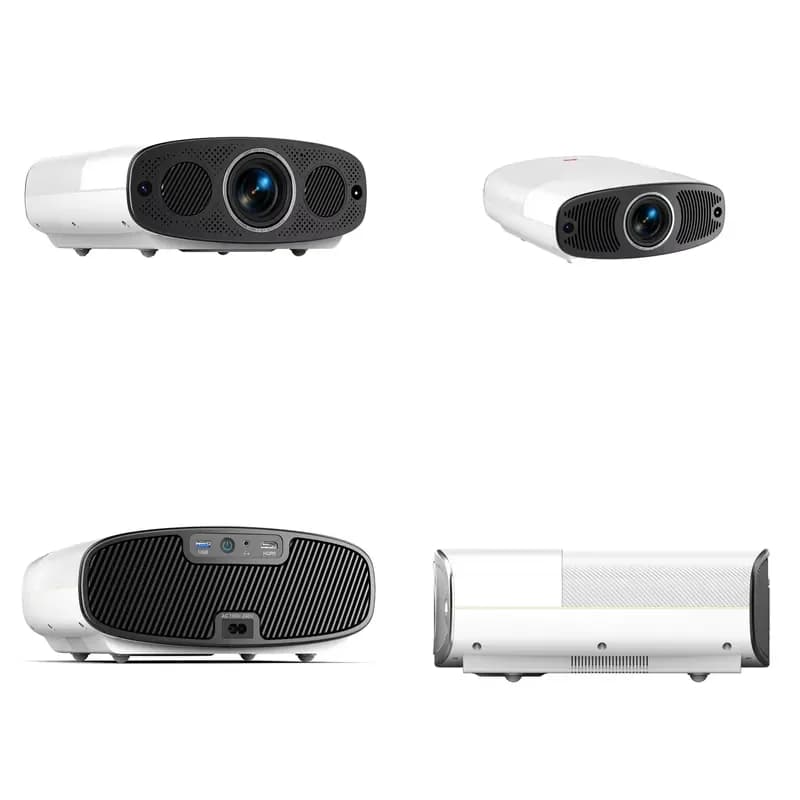 Flyin Q7 5-Inch LCD LED WiFi Projector 800 Lumens Android 11 Native 1920x1080P Support for Home Theater Portable Mini