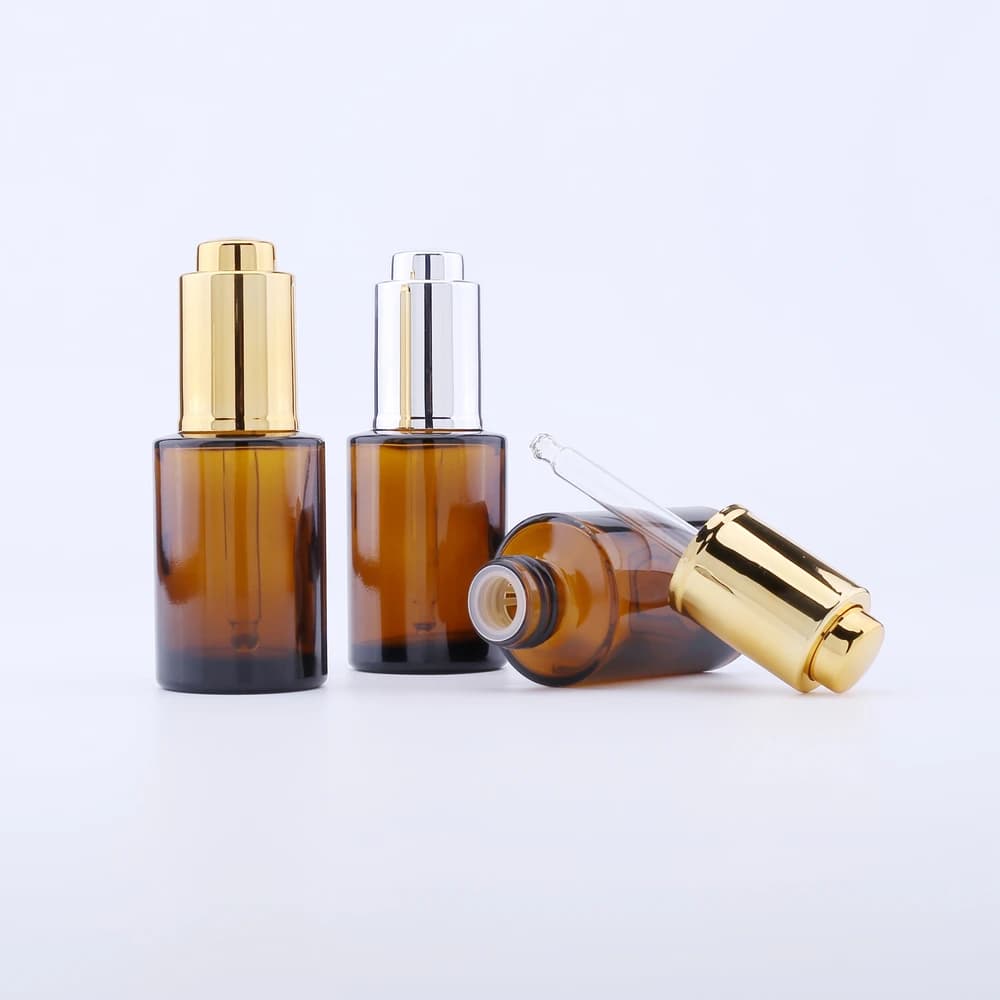 100 Pz/lotto 30 Ml di Spessore Bottiglia Contagocce di Vetro Botella Cristal Vuoto Contenitore di Imballaggio Cosmetico Fiale Bottiglie di Olio Essenziale