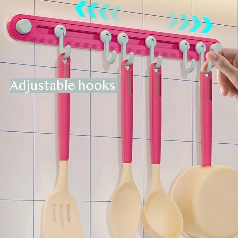 BAAG - Porta Utensili da Cucina Girevole con Ganci a Ventosa a Tema Cartone Animato - Ganci Dopamine, Nessuna Foratura Necessaria