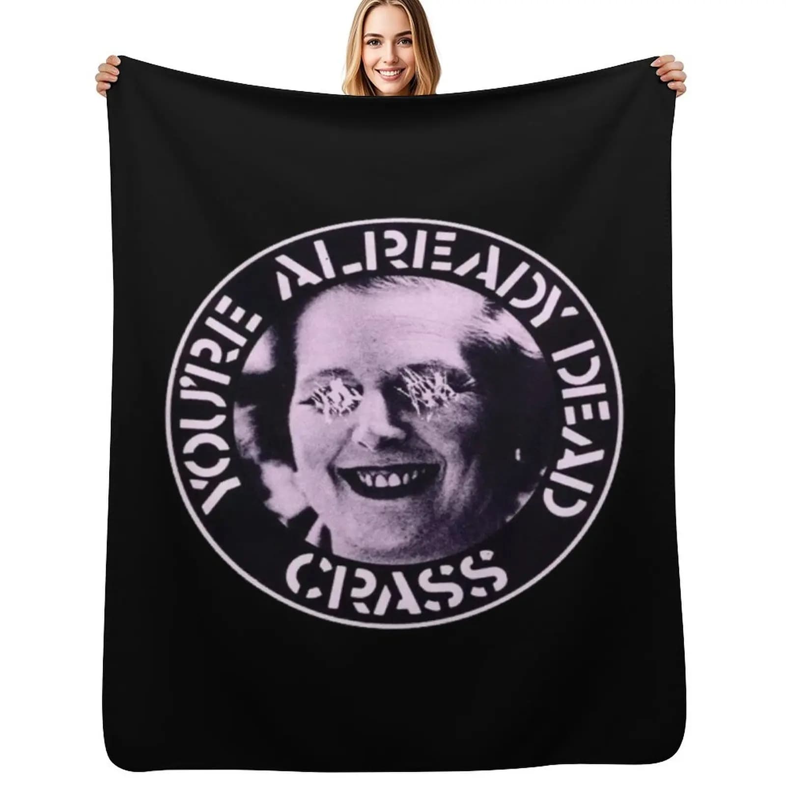 Already To Dead Throw Blanket Sleeping Bag Summer Hairy Polar anime Decorative Sofas Blankets
