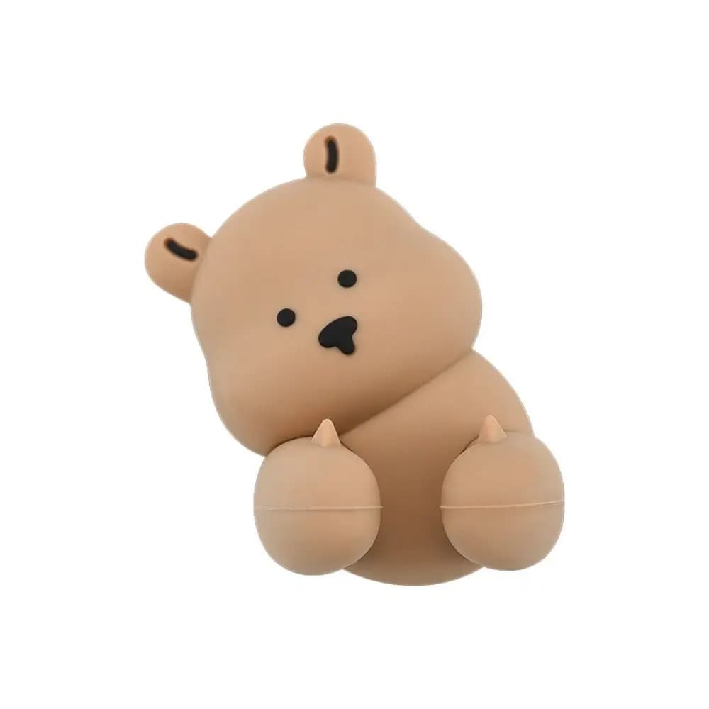 Portaspazzolino in Silicone a Forma di Coniglio, Gancio da Parete per Rasoio e Accessori, Ventosa a Forma di Coniglio o Orso per Casa