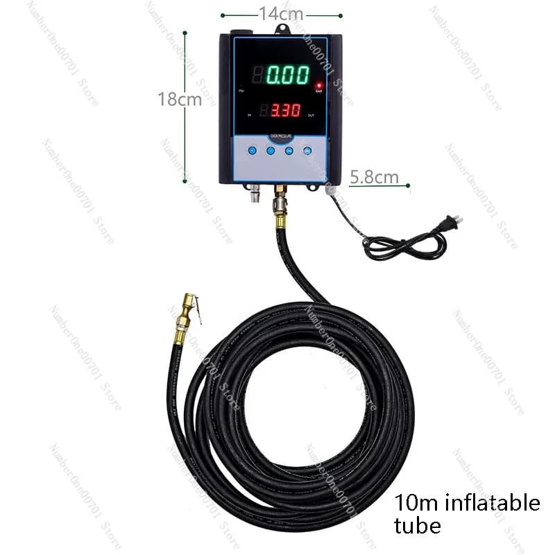 Gonfiatore Pneumatici Completamente Automatico con Display Digitale a Parete, Pompa d'Aria per Officine e Riparazioni Auto