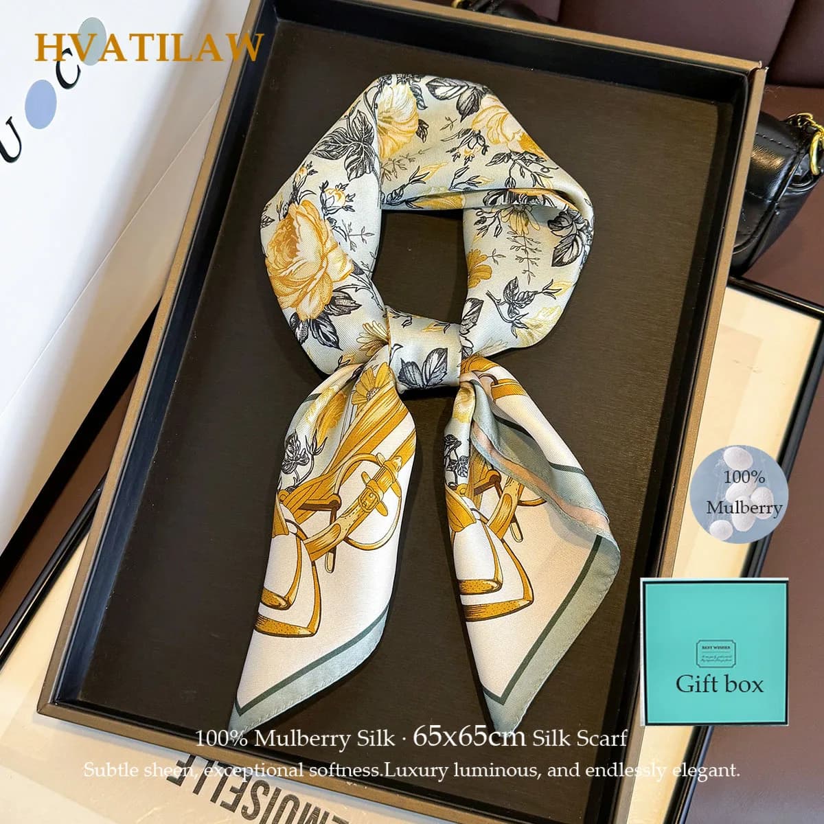 100% Real Silk Square Scarf Summer Sun Protection Scarves Shawl Wrap Hijab Luxury High Quality Foulard Bandana Poncho Decoration