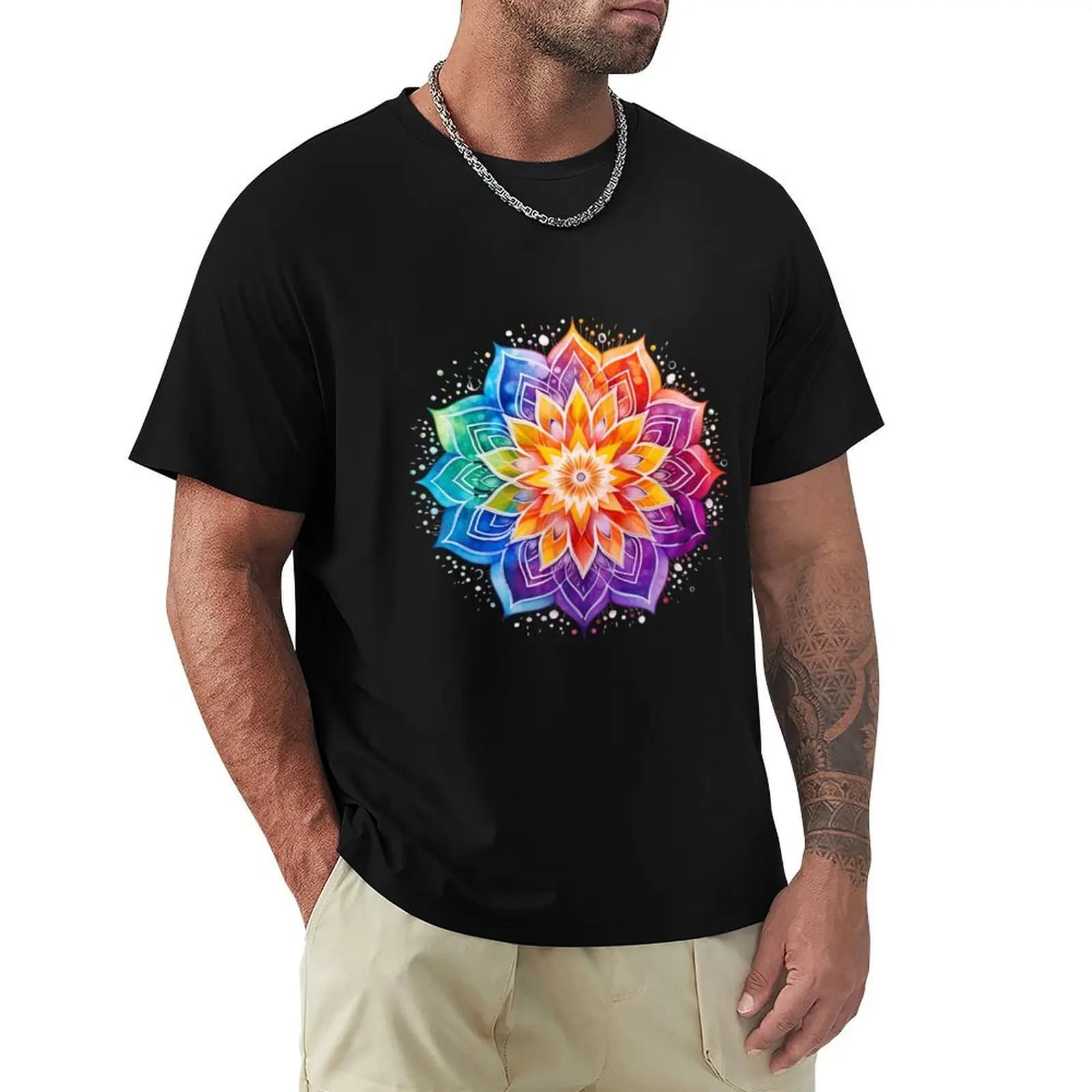 Mandala, Mandala per la meditazione e la concentrazione T-shirt leggera per sport all'aria aperta