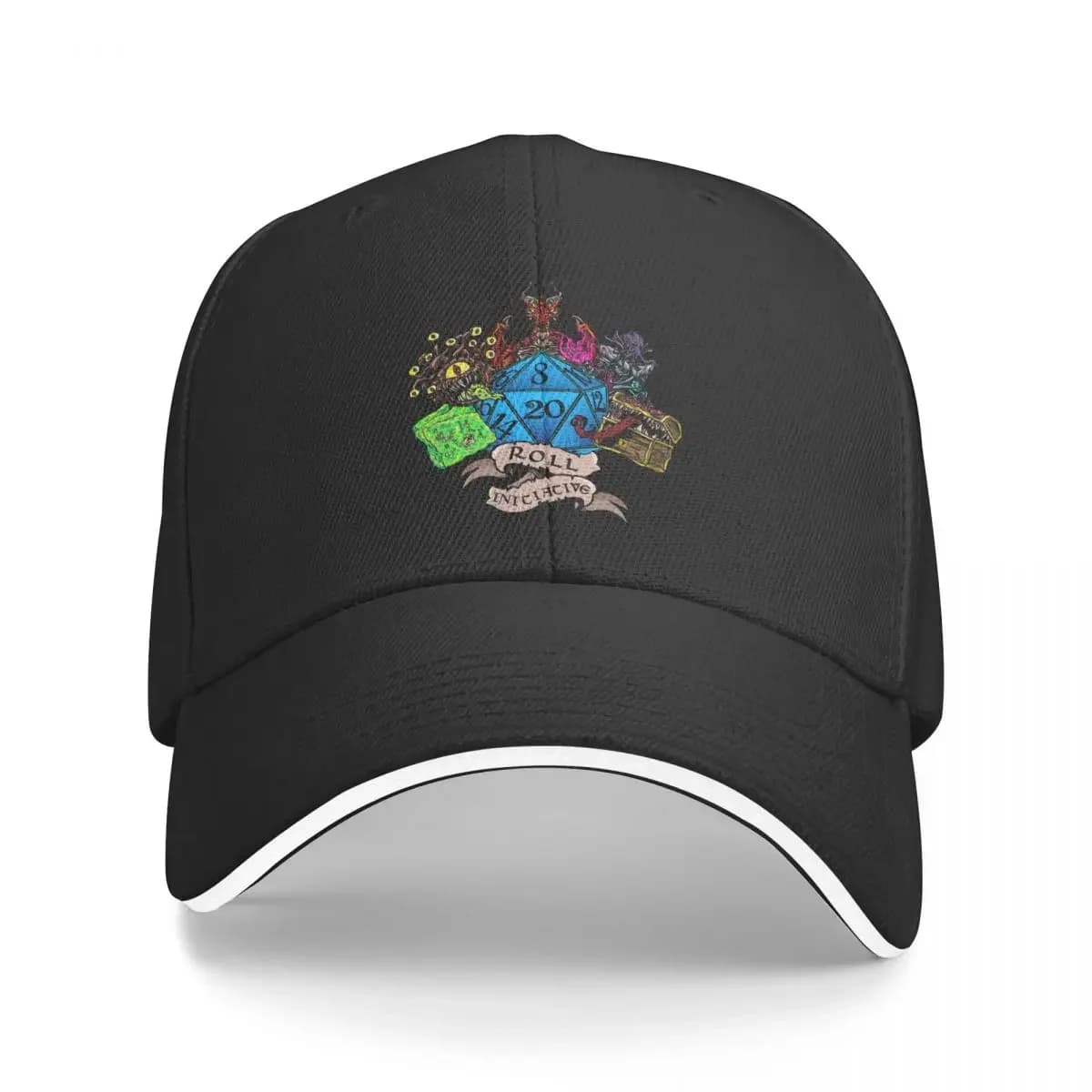 Roll Initiative DND Gioco Berretto da baseball Cappelli da uomo Visiera da donna Cappellini snapback antivento