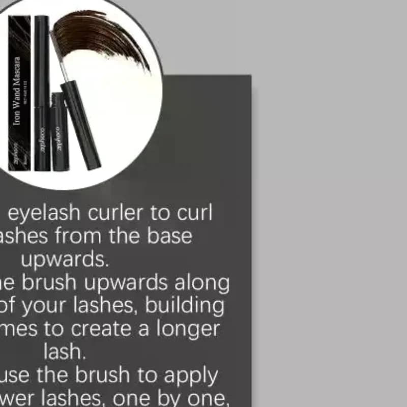 Mascara Marrone Impermeabile, Cosmetico per Occhi, Allungante, Asciugatura Rapida, Spazzola per Ciglia Incurvate, per Lavoro o Viaggio