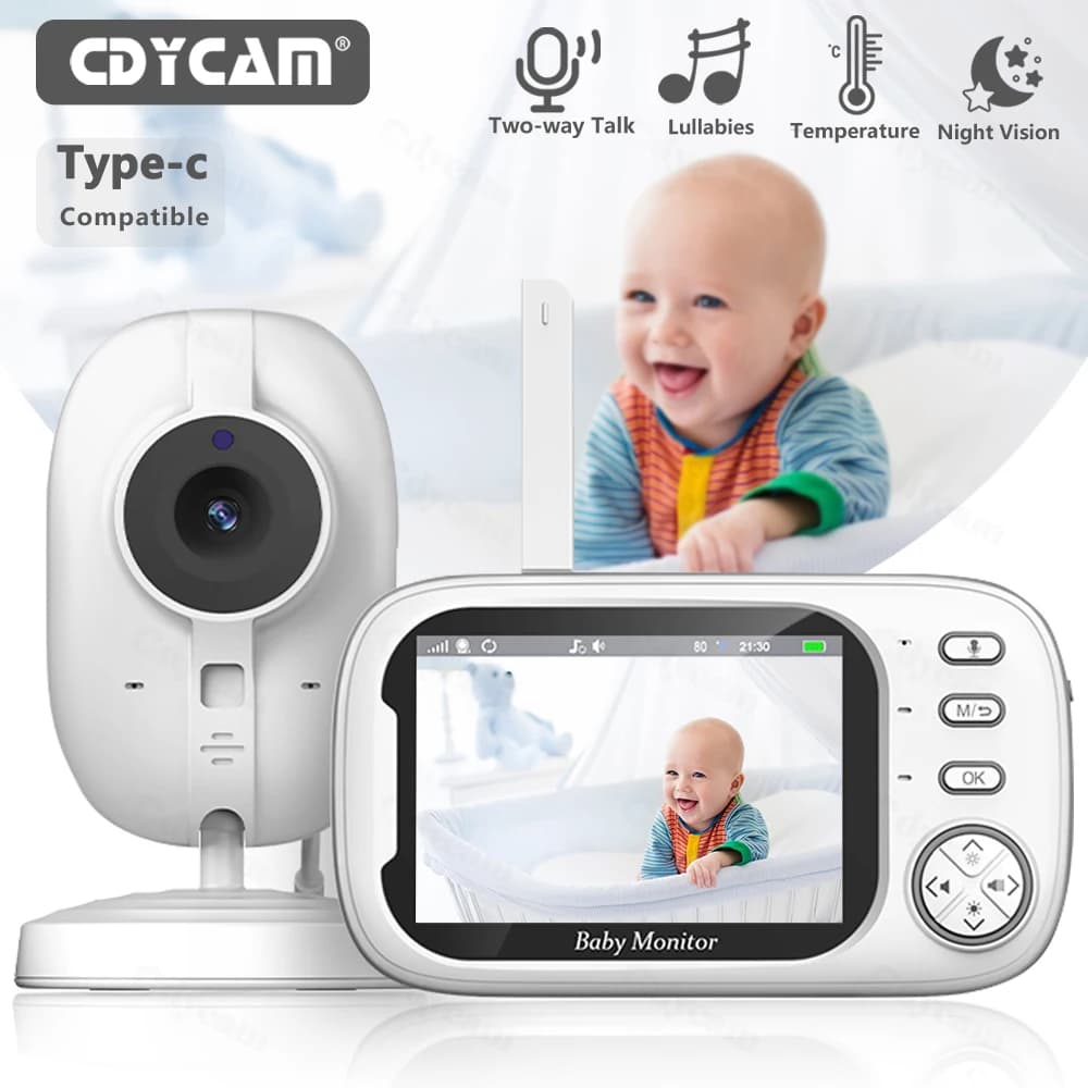 Video Baby Monitor 3.5 pollici LCD 1500mAh Wireless 2 vie Audio Talk visione notturna telecamera di sicurezza sitter migliore VB603 BM603