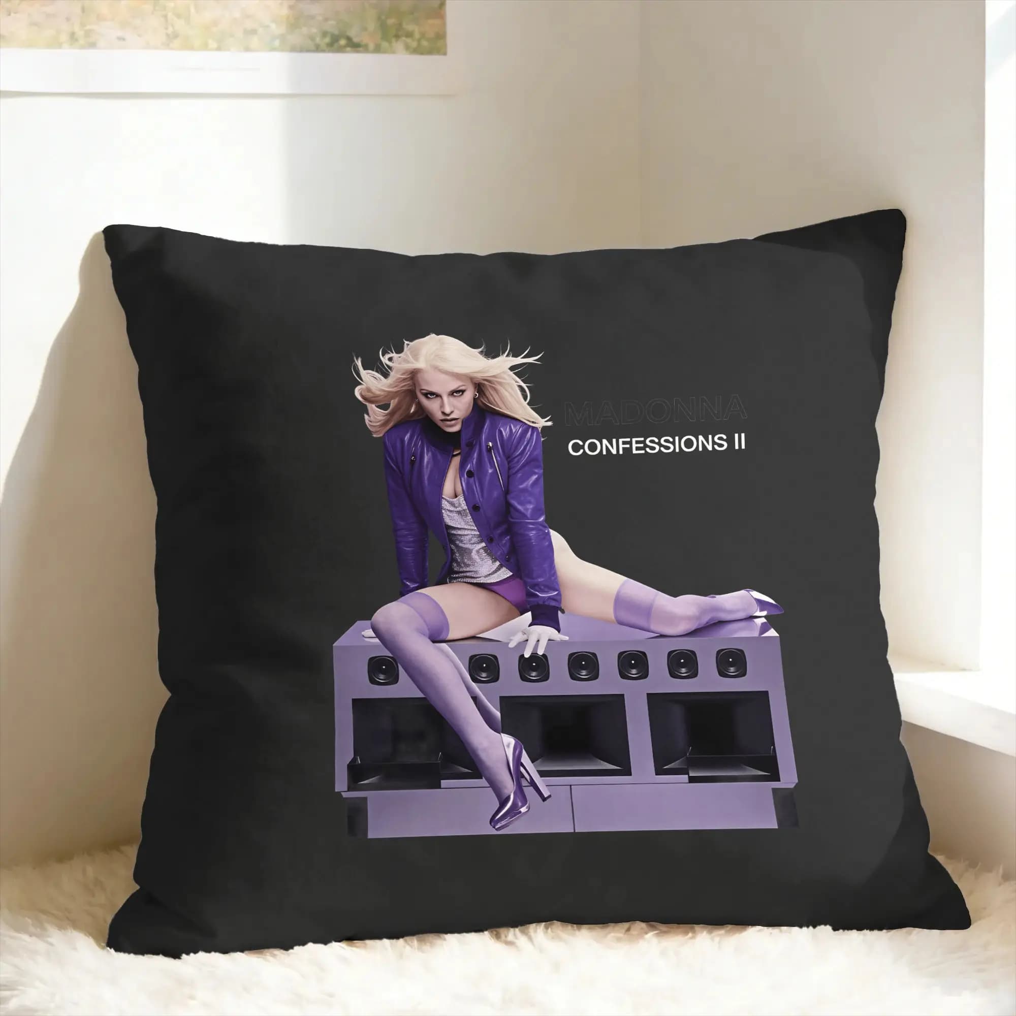 Madonnas Album Confessions II Graphic 2026 Pillow Case Soft Pillow Cover Novelty Pillowcases For Sofa Home Decoration