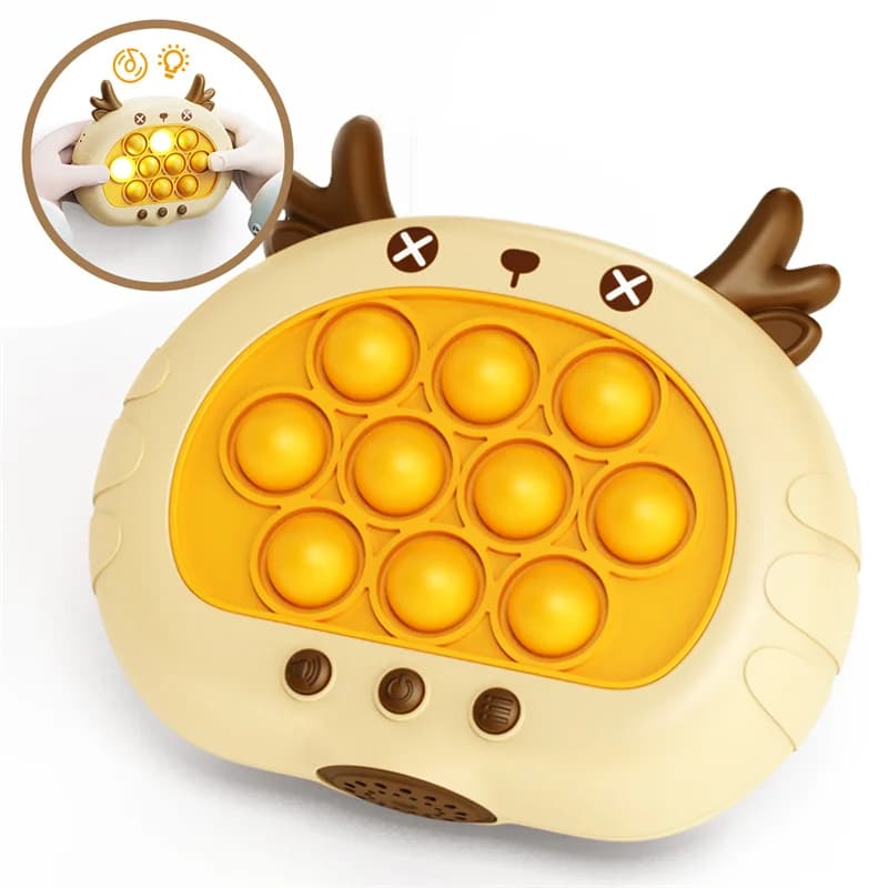 3 colori Push Game Pop Electronic Super Bubble Pop Game Light Push Up Antistress Fidget Toys Kid Adult Christmas Birthday Gift