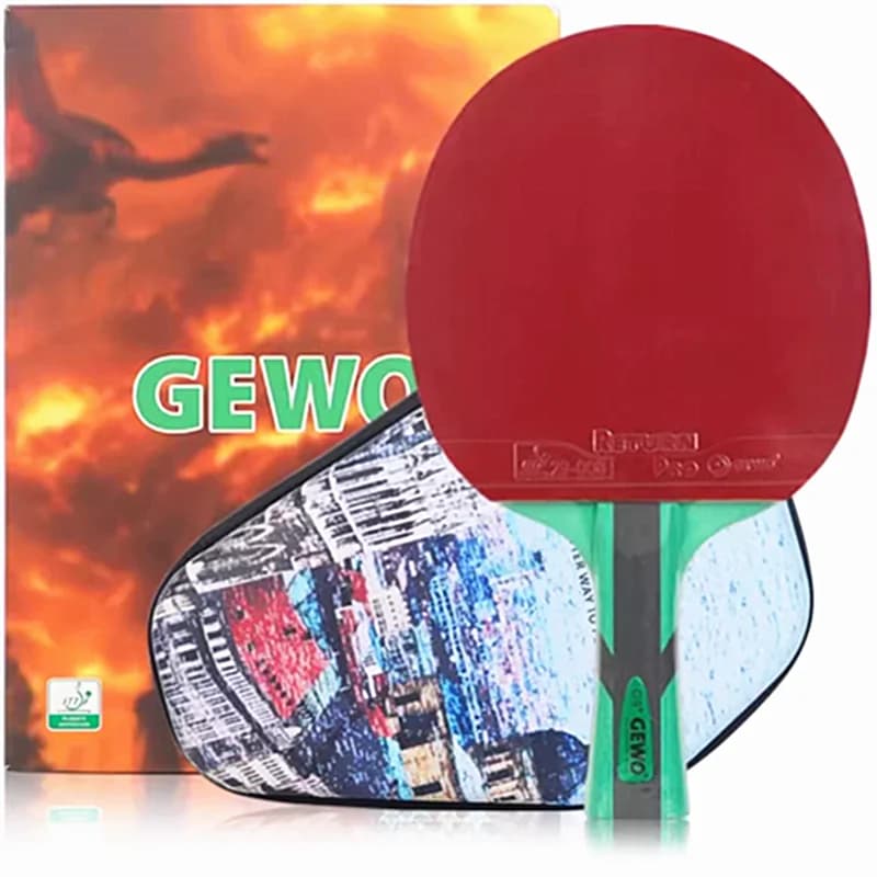 GEWO Racchetta Offensiva Racchetta da Ping Pong Competizione Certificata ITTF Stabile Colpire Racchetta da Ping Pong Professionale