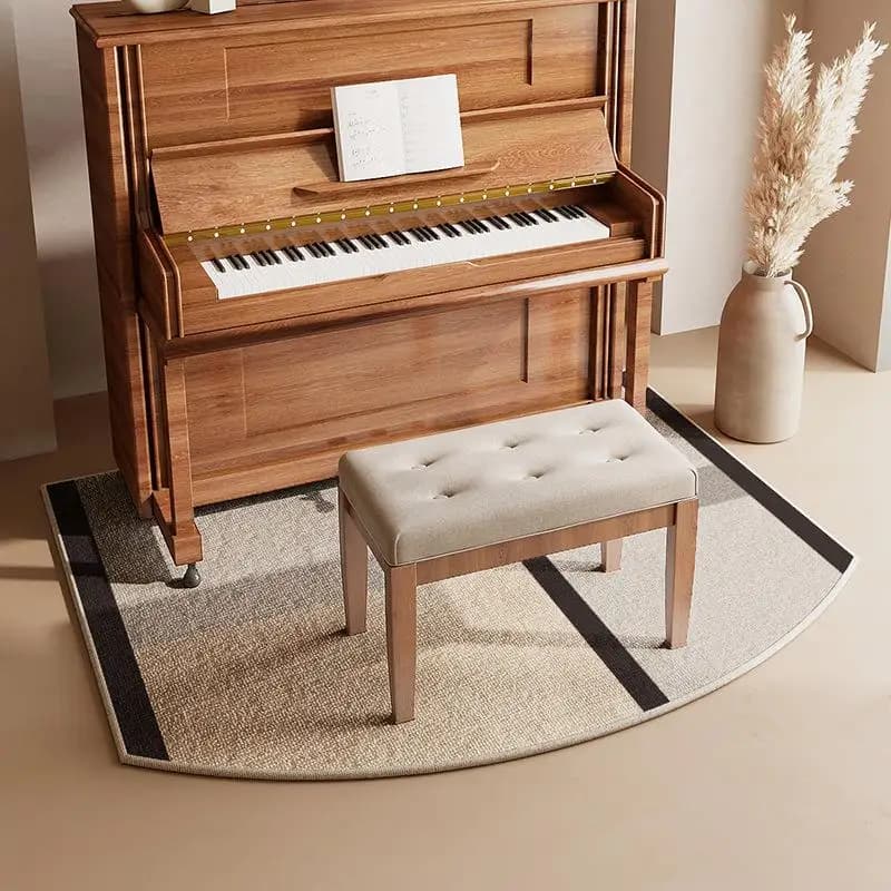 Tappetino per Pianoforte Stile Moderno, Set di Tamburi con Assorbimento degli Urti e Riduzione del Rumore, Tappeto Non Standard per Pianoforte, Poggiapiedi per Panchina del Pianoforte