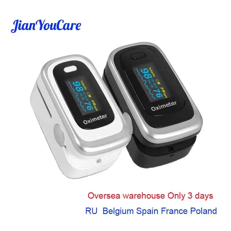 JianYouCare Portable finger cleaner RR PI blood oxygen heart rate saturation meter OLED Oximeter De Dedo