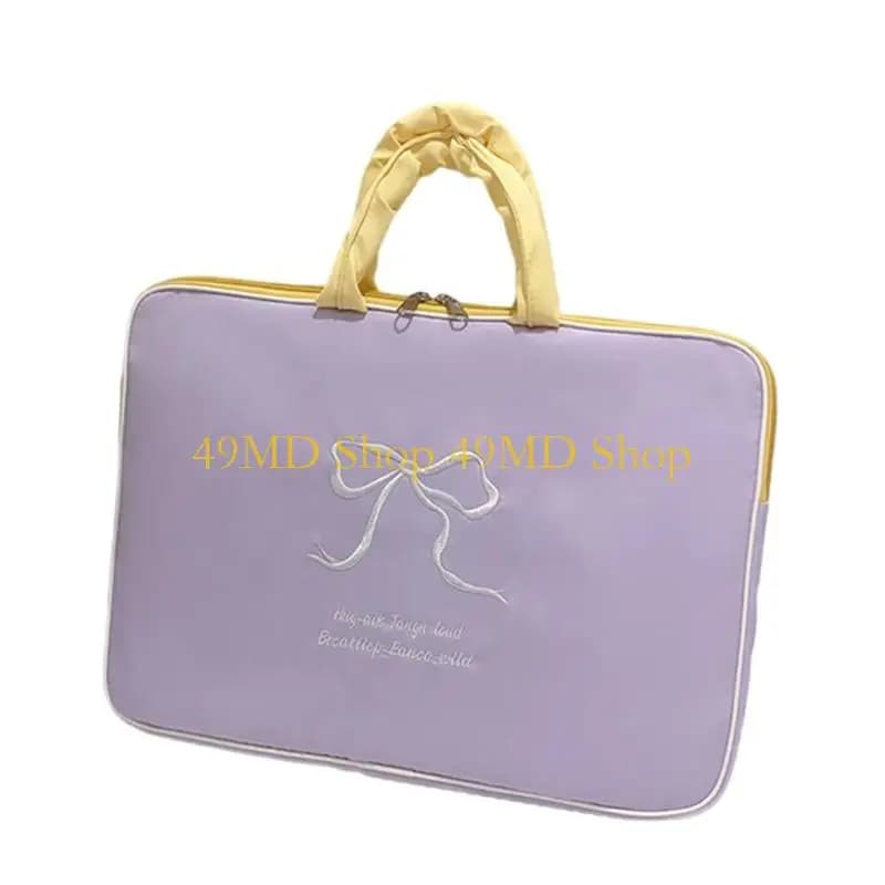 49MD Custodia per laptop Sweet Bowknot, borsa per laptop piccola custodia per laptop Custodia per computer con maniglia