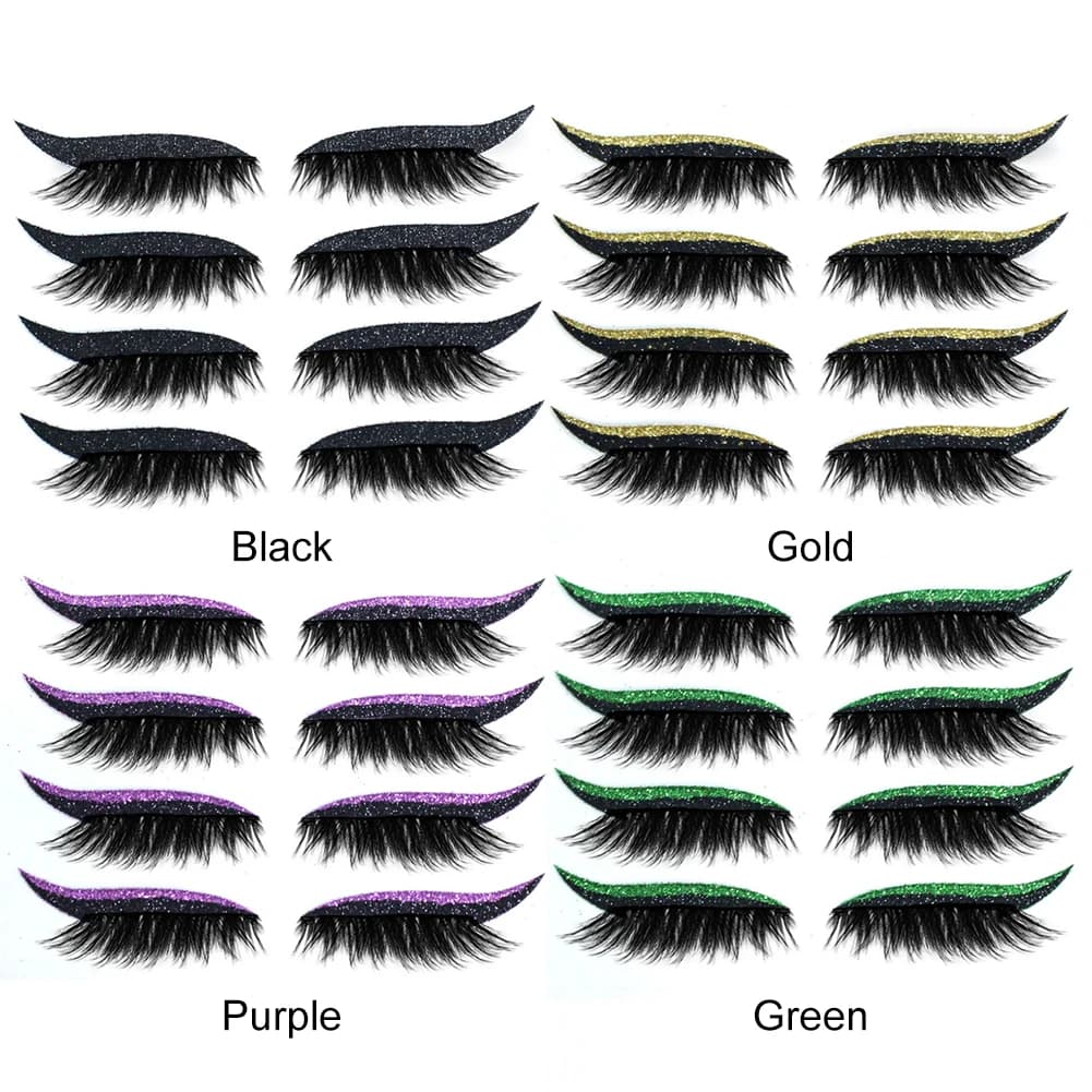4 Eyeliner Stickers, Patch Stickers for Eyeliner and Umbrella, Wall decals Reusable for Istantaneo Umbrella, Makeup Tool