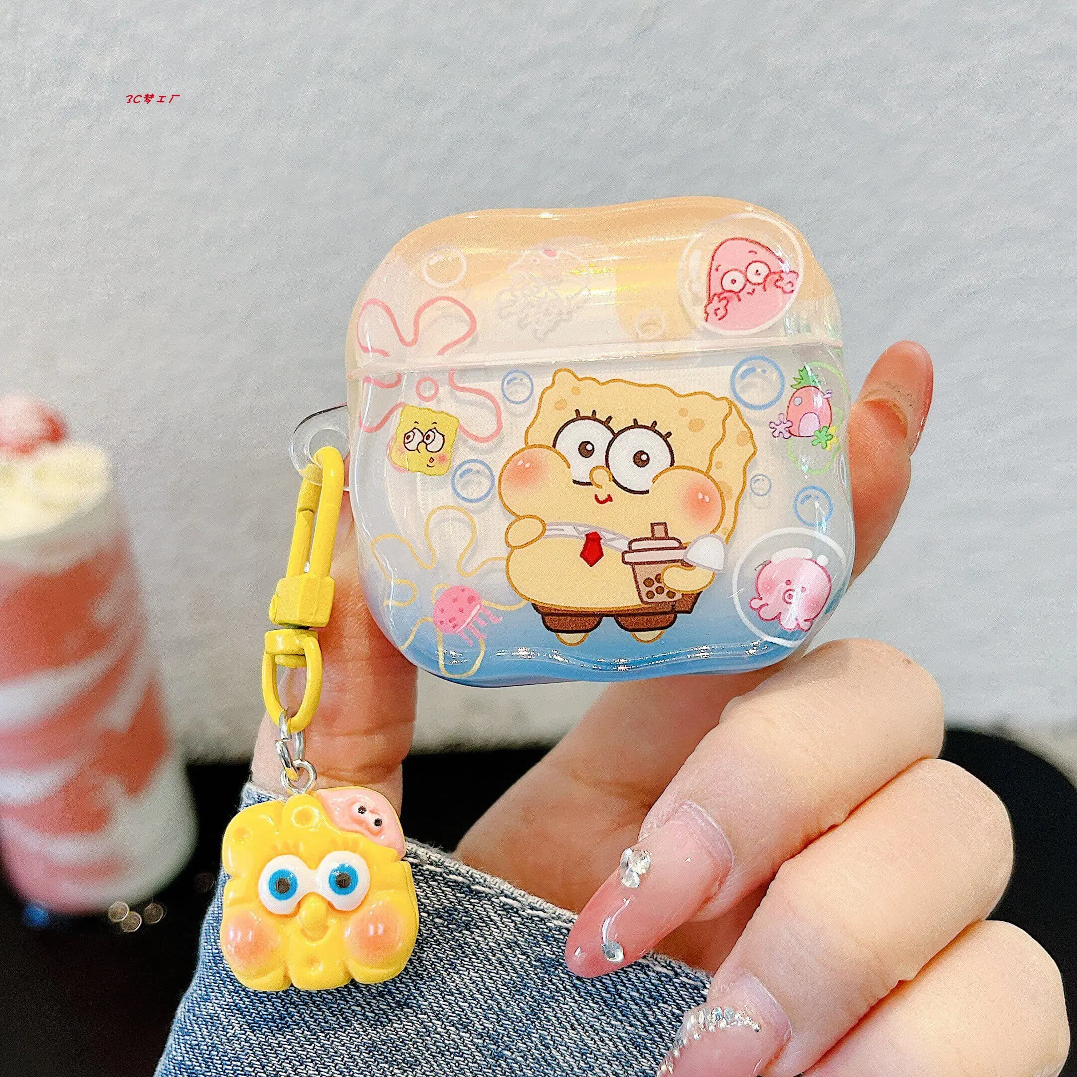 SpongeBob SquarePants Patrick Star Earphone Case For Airpods 1 2 3 4 Pro 2 3 Cute Wireless Bluetooth Headset Protective Cover