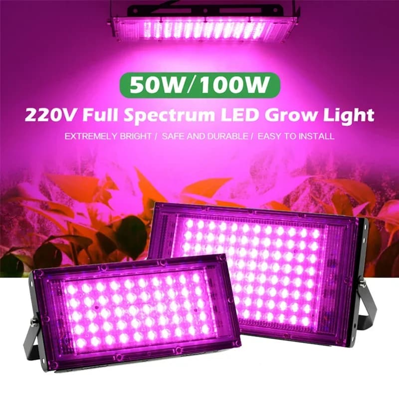 100W/200W/300W LED cultivates light Phyto lamp for plant light hydroponic lamp greenhouse flower seed cultivates lighting 220V full spectrum