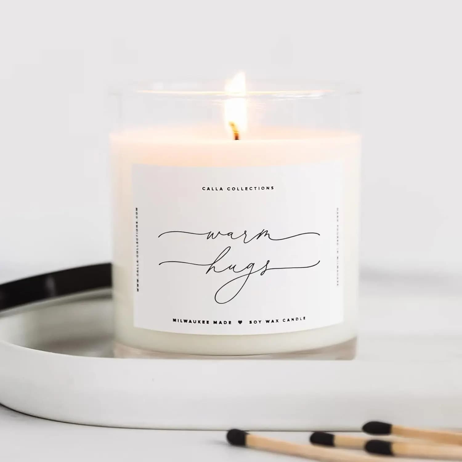 Aromatherapic candles in Natural Soy Cera, Citronella and Lavanda Perfume, Long 75 Hours duration for Relaxing Gifts for the House