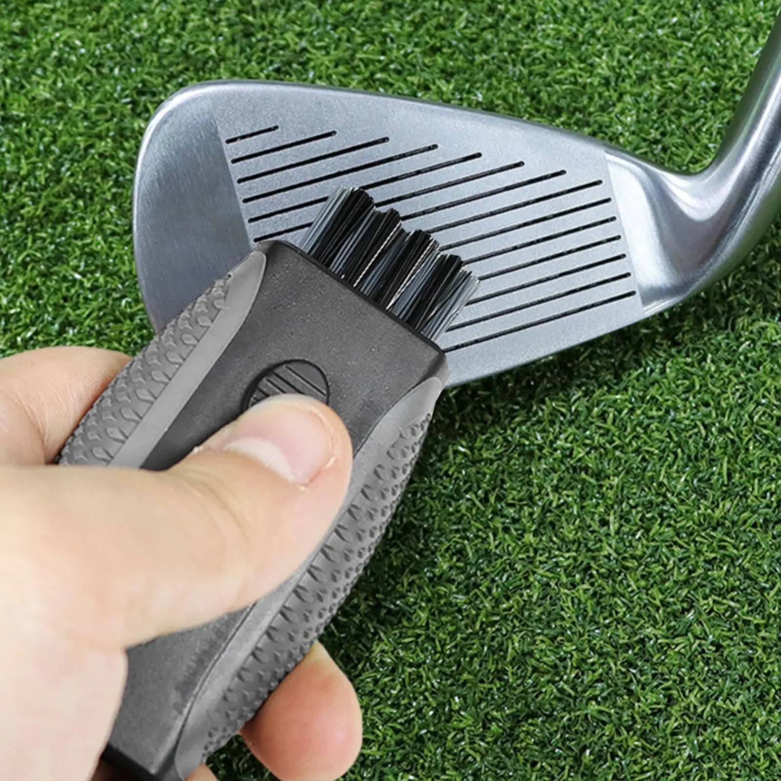 Double Head Golf Brush Easy to Use Golf Club Brush Club and Ball Cleaner for Golfers, Driving Range