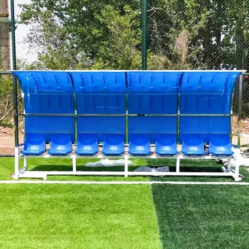 Tettoia protettiva mobile per il calcio/panca per i giocatori/panca per il giudice/sedia di riposo per il campo da calcio