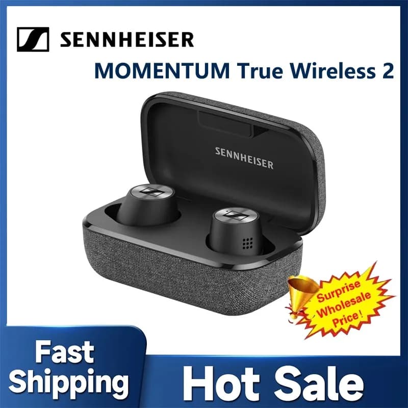 Sennheiser MOMENTUM True Wireless 2 TWS Earbuds Cancellation Bluetooth 5.1 HD IPX4 Waterproof Touch Control Headphones