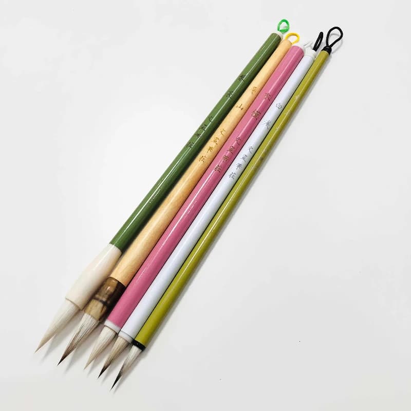 Small Regular Script Calligraphy Brush Set Watercolor Hook Line Pen Chinese Painting Brush For Artist Drawing Painting Supplies