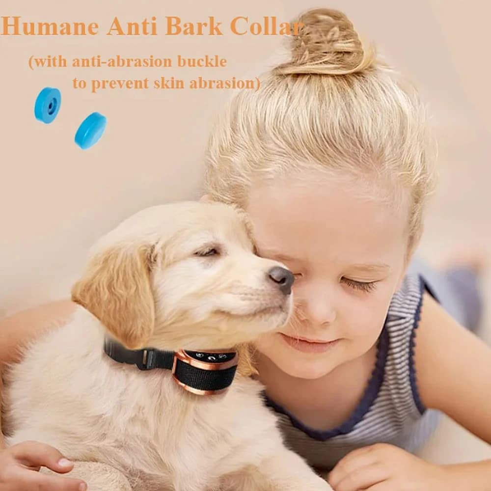 Collare antiabbaio automatico per cani 1/2 pezzi Collare antiabbaio per animali domestici con 5 livelli sensibili Collare antiabbaio per cani impermeabile Efficace tappo antiabbaio