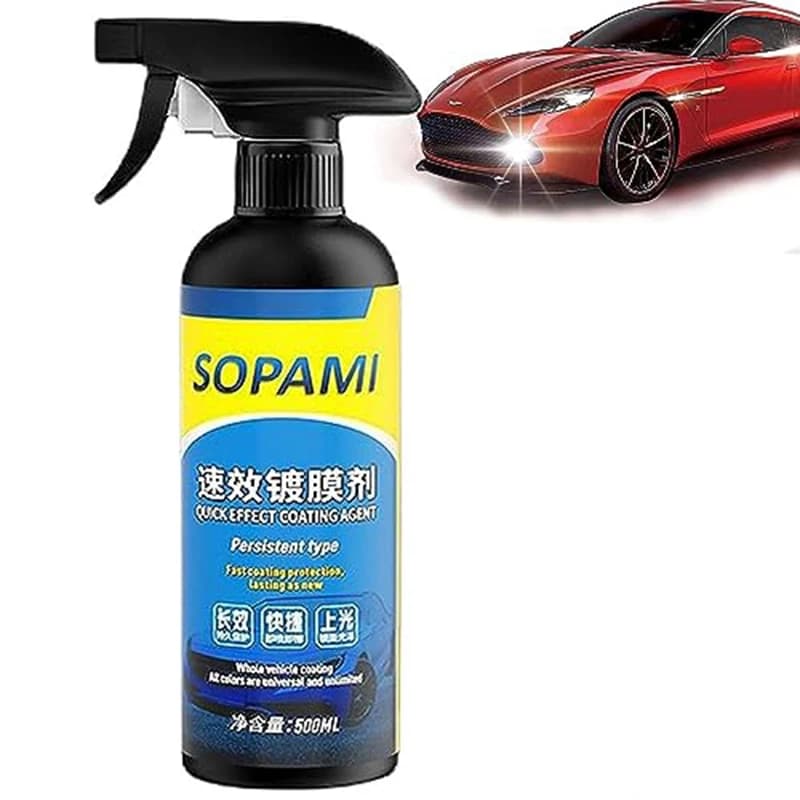 Agente di rivestimento per auto Soluzione di rivestimento per ceratura di vernice per auto ad azione rapida Lucidatura a spruzzo per placcatura di cristalli