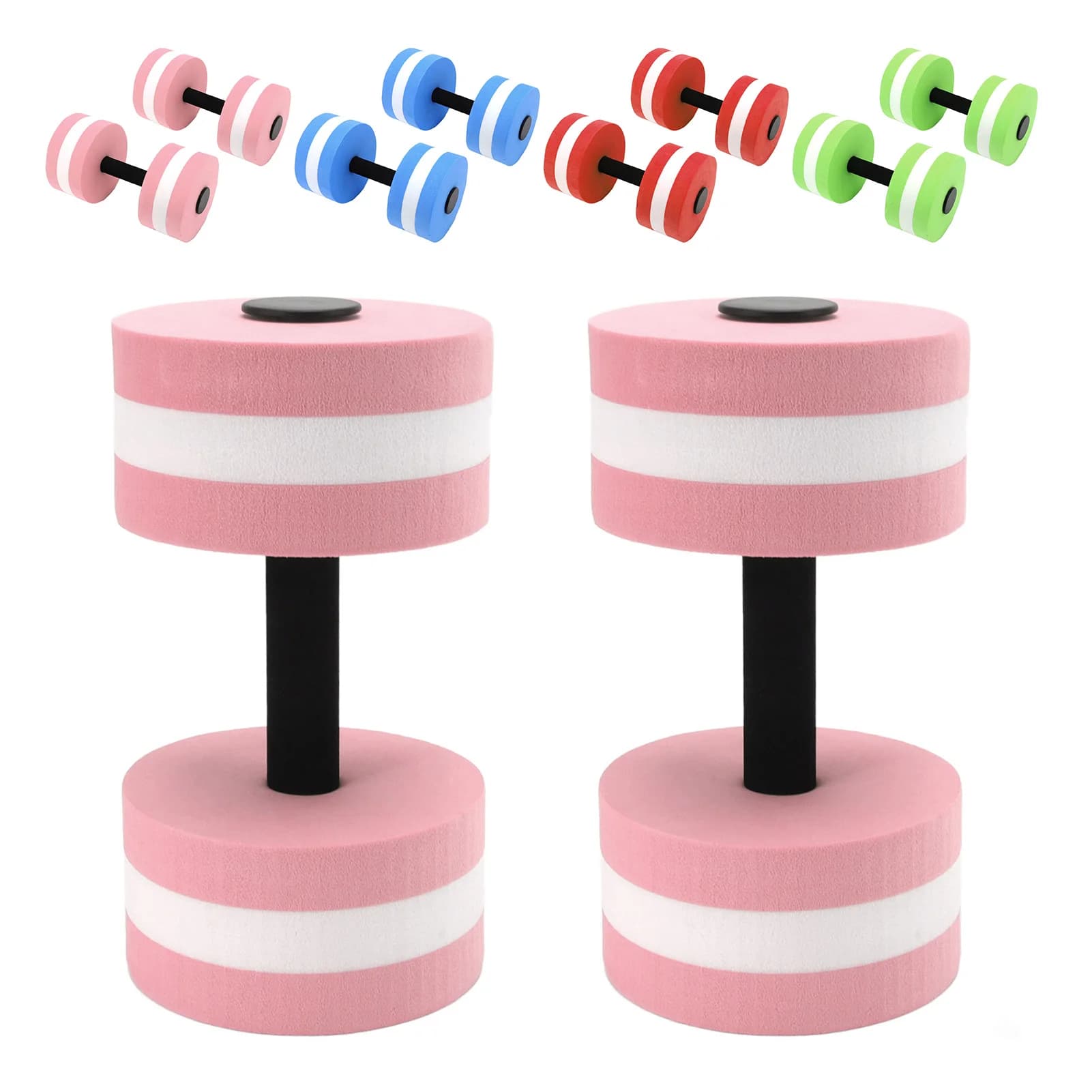 2 pcs. EVA Foam Floating Manubri for Pool, Aerobic Aquatic Weights, Automatic Floating Baler for Fitness in Water