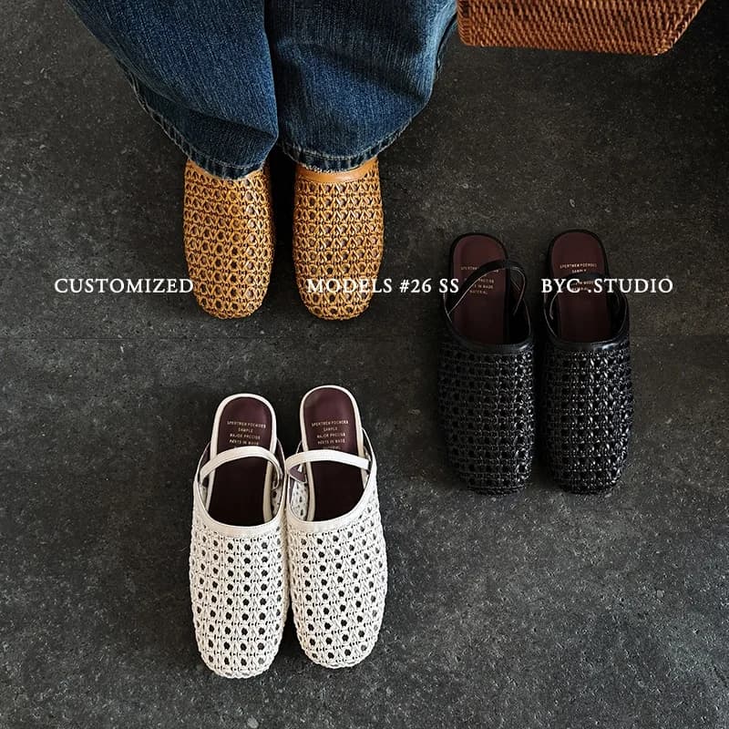2026 new summer women sandals natural leather plus size 22-25.5cm cowhide+mesh+sheepskin back-strap low heel women shoes fashion