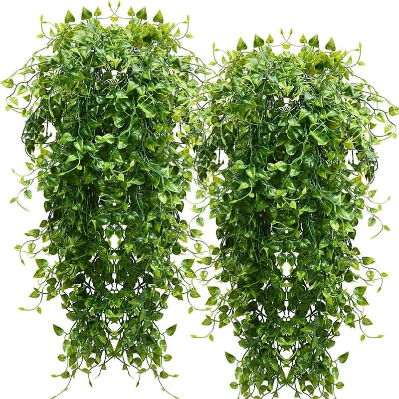 1/2 Pieces Artificial Plant Pendant, 31 Inch Artificial Eucalyptus Leaves, Interior Wall Decoration, Home, Garden, Wedding