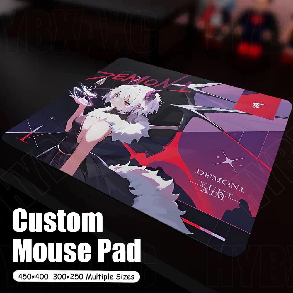 Tappetino per Mouse Premium Yuki Aim 45x40CM, Mousepad da Gaming Veloce con Bordo Bloccato, Tappetino Professionale per E-Sports, Tappetino da Scrivania