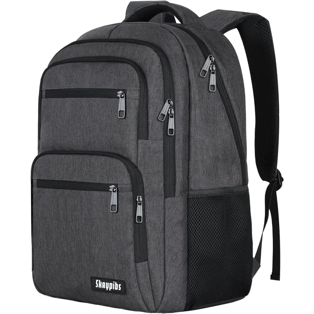Universal Black Backpack for School Teens College Business Laptops with Reinforced Straps Bookbag
